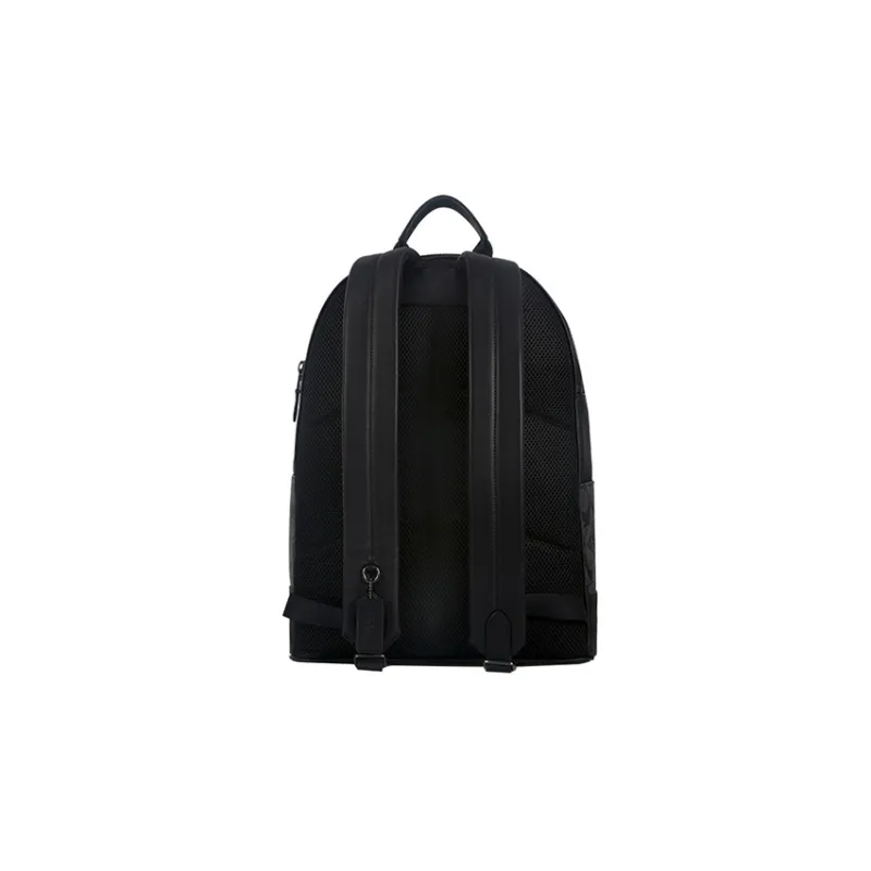 COACH West Backpack In Signature Canvas With Varsity Stripe-15