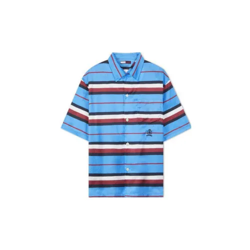 Tommy Hilfiger Shirts Men C4G Red/White Blue Stripes