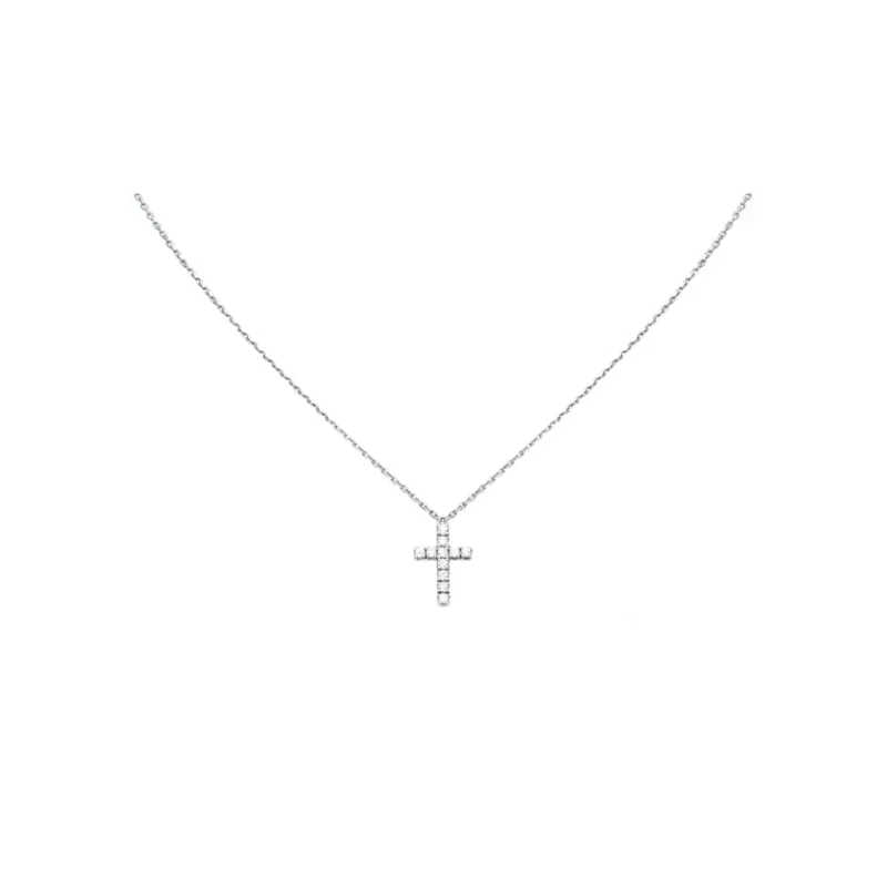 CARTIER 18K White Gold Necklaces Women's Silver-0