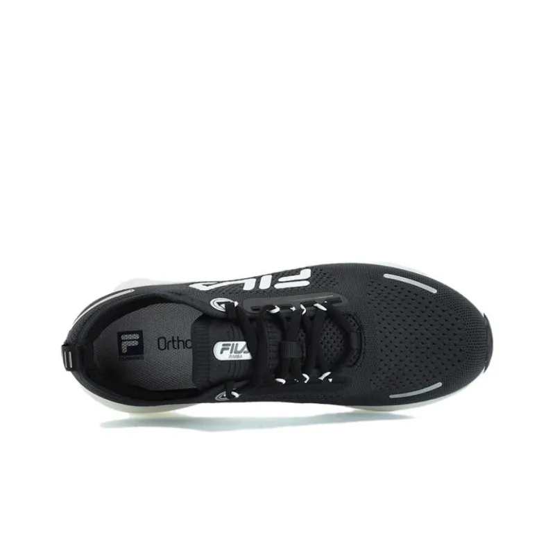 FILA Rimba Wear Resistant Low Top Casual Running Shoes Men's Black-2