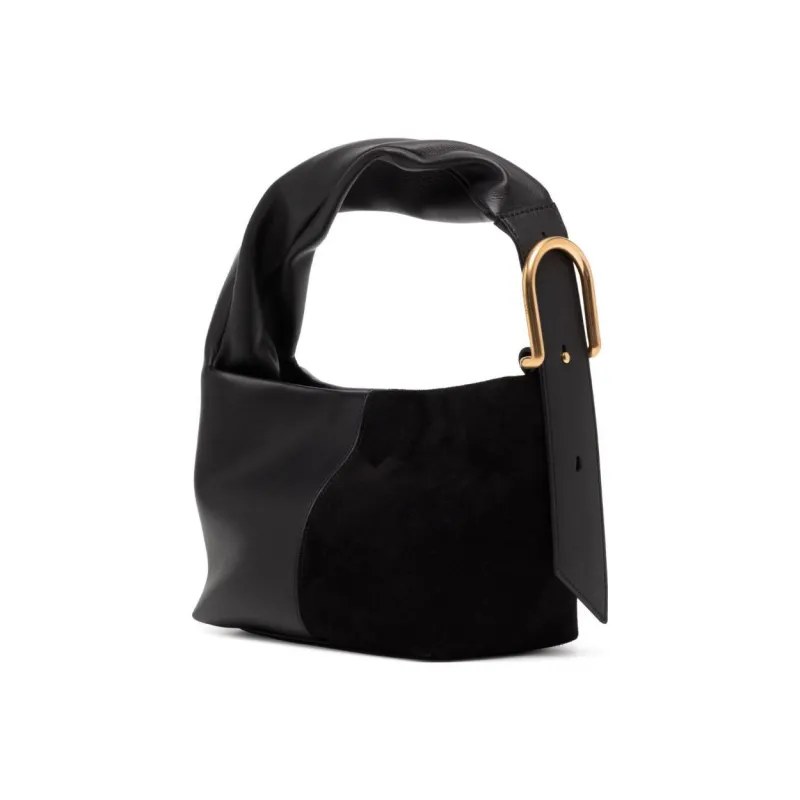 Mulberry Calfskin Small Square Bag Handbag Trumpets Women's Black-1