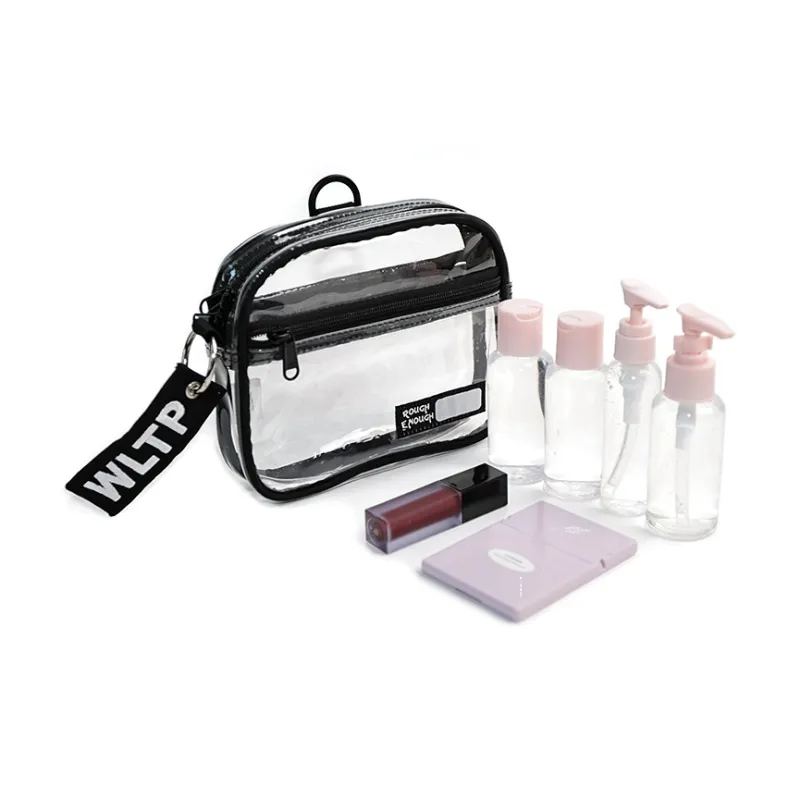 Rough Enough PVC Makeup Bag, Storage Bag, Toiletry Bag Regular Unisex Transparent-1