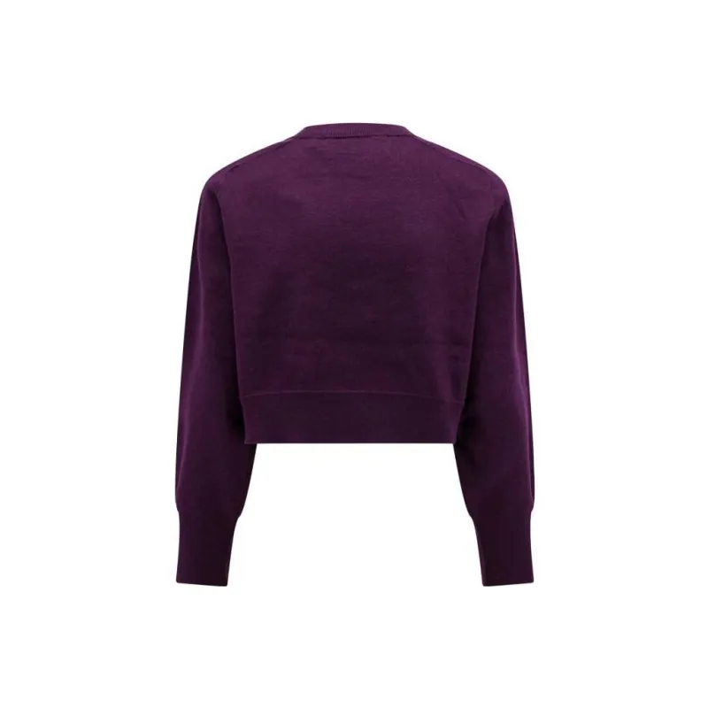 Rotate Rhinestone-Logo Cropped Sweatshirt-1