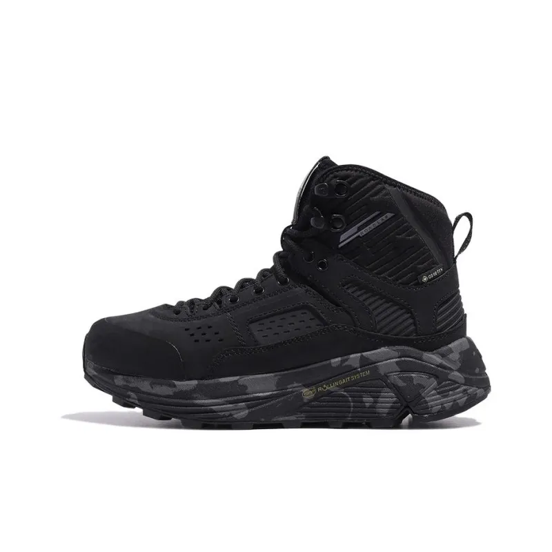 KOLON SPORT 24Nature Anti-Slip Wear-Resistant High-Top Trekking Shoes Unisex Black-0