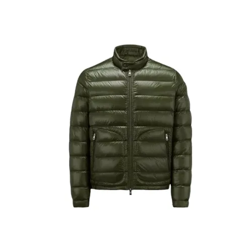 Moncler Acorus Down Jackets Men Olive Green