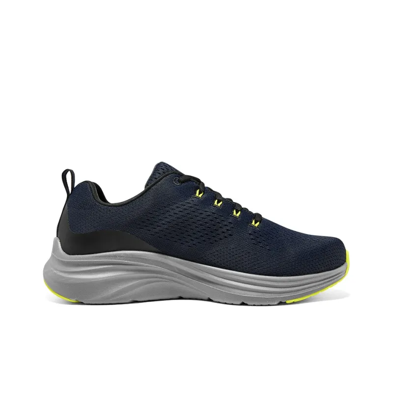 Skechers Vapor Foam Cloud Trace Slip Resistant Low Top Casual Shoes Men's Gray Yellow-1