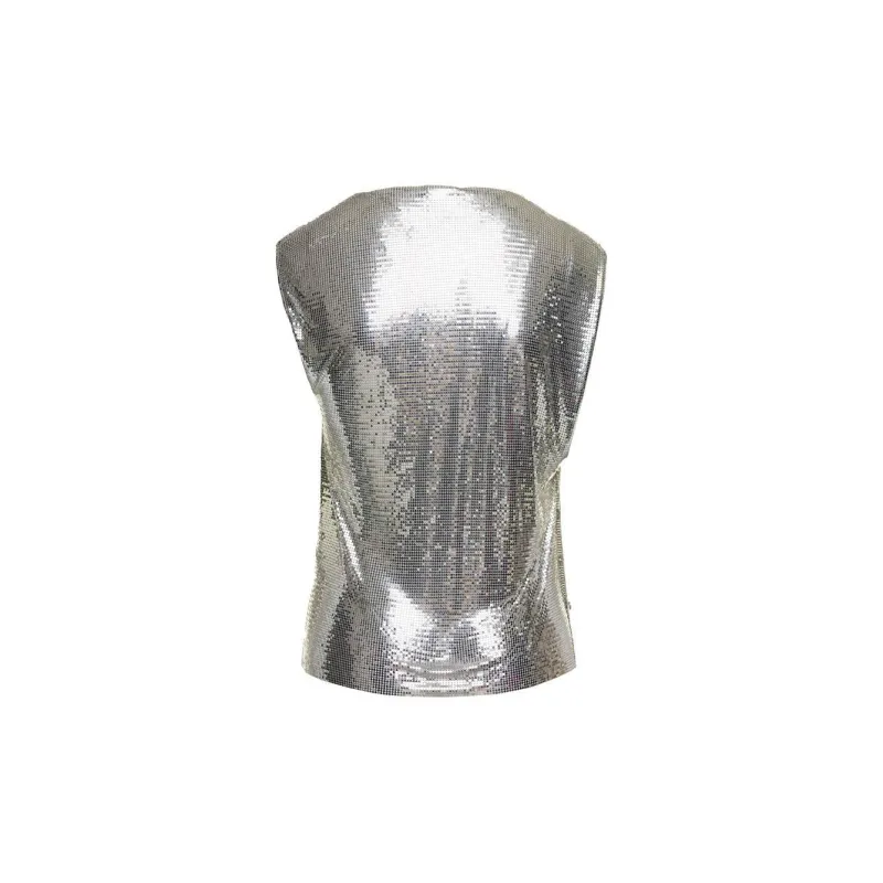 Paco Rabanne Sequin Embellished Tank Top-1