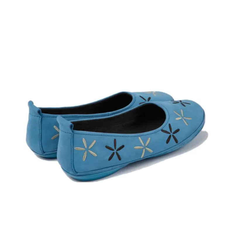 CAMPER Nina Floral-embroidered Ballerina Shoes-1
