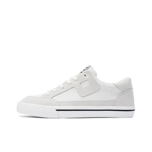 PONY Low Top Skateboard Shoes Unisex White