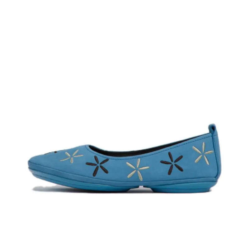 CAMPER Nina Floral-embroidered Ballerina Shoes-0