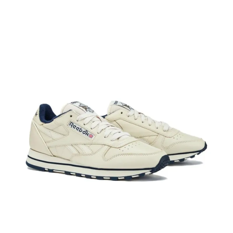 Reebok Classic Leather Vintage 'Beige Navy'-2