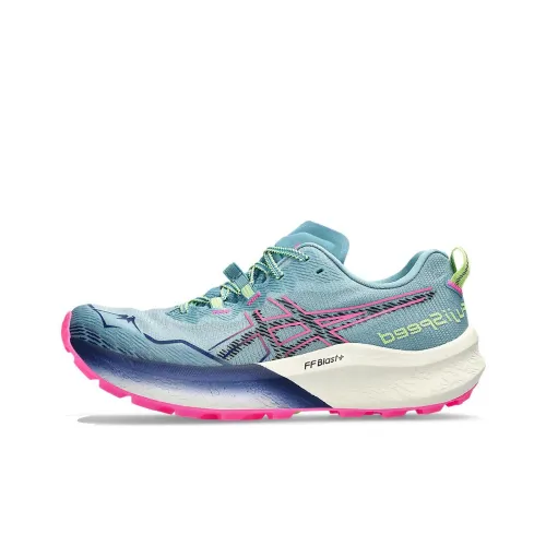 Asics Women's Fuji Speed 2 'Gris Blue Pink'