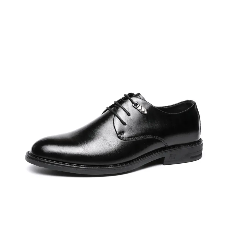 CHINT Dress Shoes Men Low Top Black-1