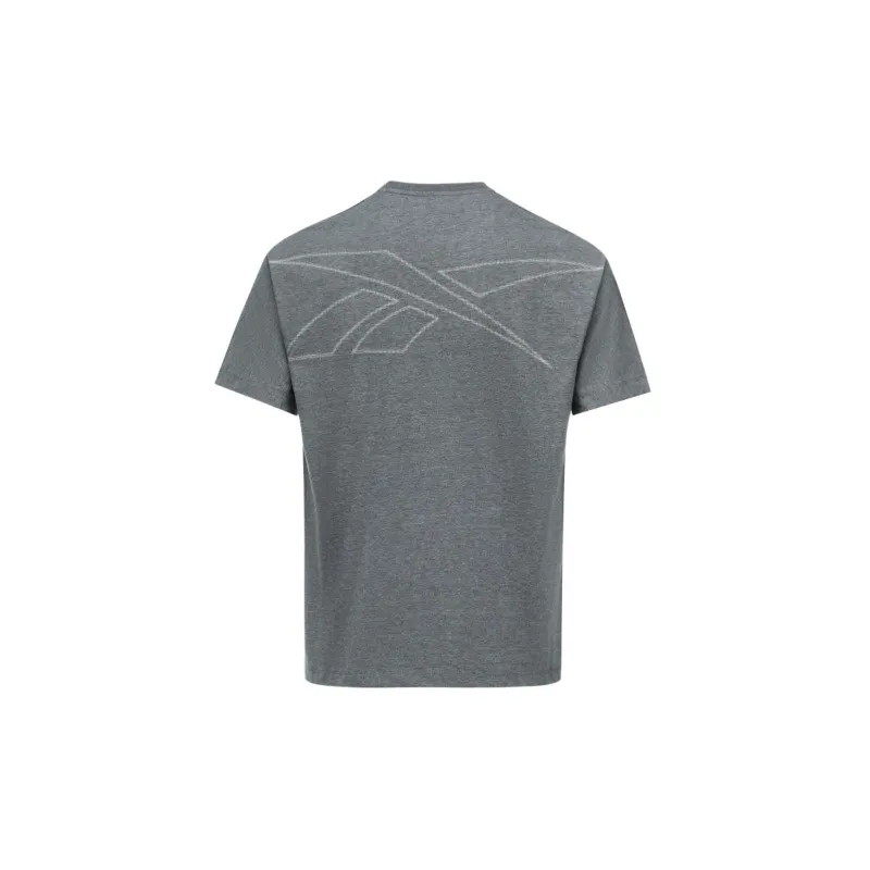 Reebok T Shirts Unisex Charcoal Black-1