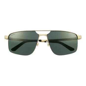 CARTIER Metal Aviator Sunglasses Men's Gold