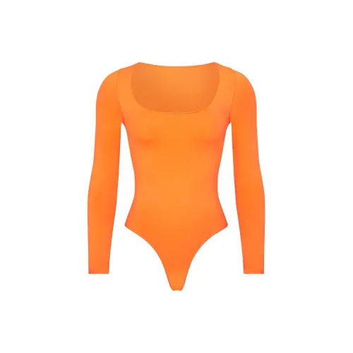 Skims Bodysuits Women's Neon Orange