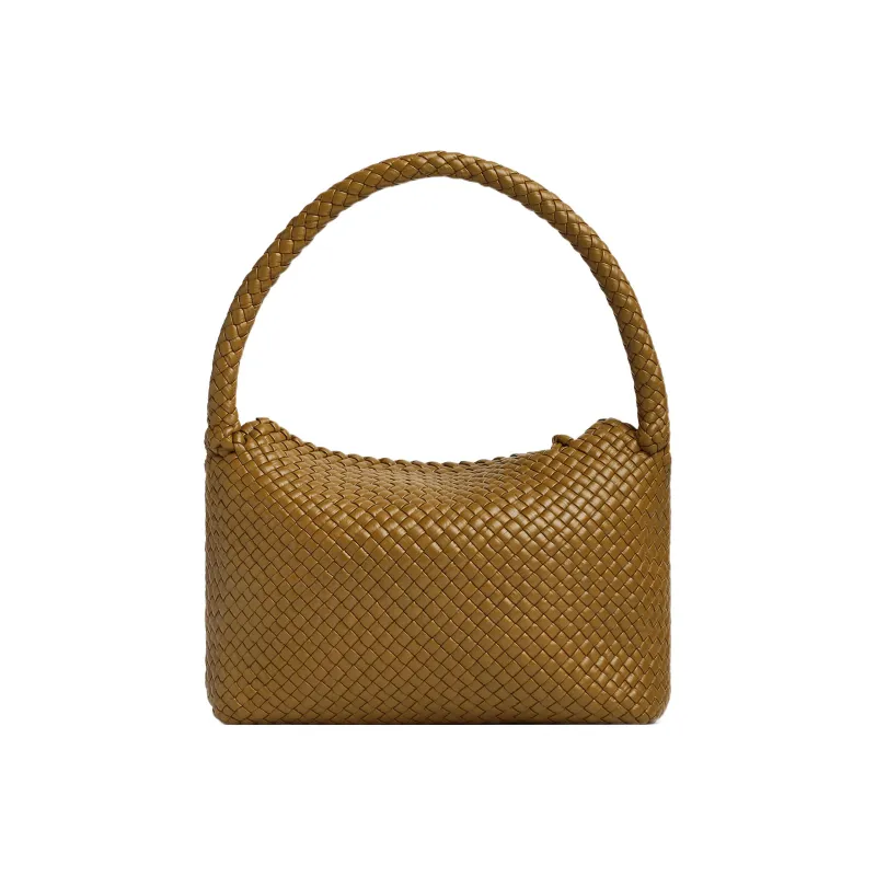 Bottega Veneta Calfskin Handbag, Shoulder Bag Trumpets Women's Brown-2