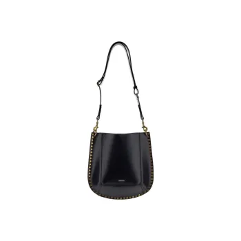 ISABEL MARANT Leather Shoulder Bag Crossbody Bag Women's Black