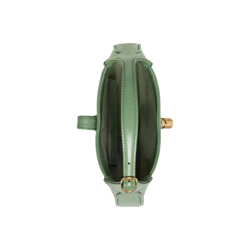 GUCCI Jackie 1961 Leather Crescent Shoulder Bag Shoulder Bag Crossbody Bag Women's Light Green-7