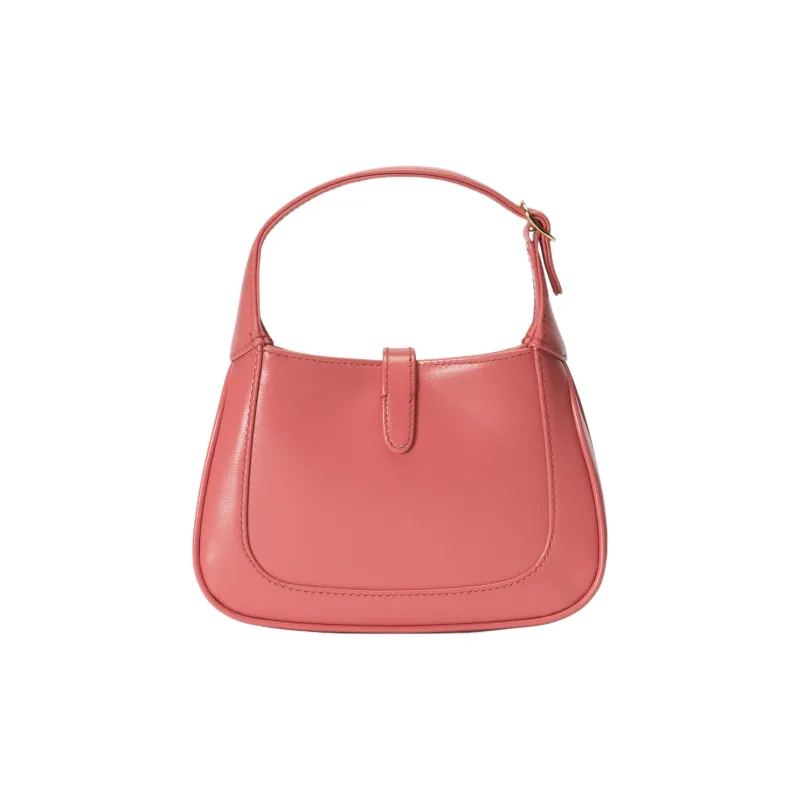 GUCCI Jackie 1961 Leather Crescent Shoulder Bag Shoulder Bag Crossbody Bag Mini Women's Pink-4