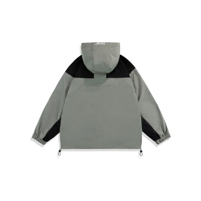STANAIR Embroidery Sports Waterproof Windproof Hooded Jacket Unisex-1