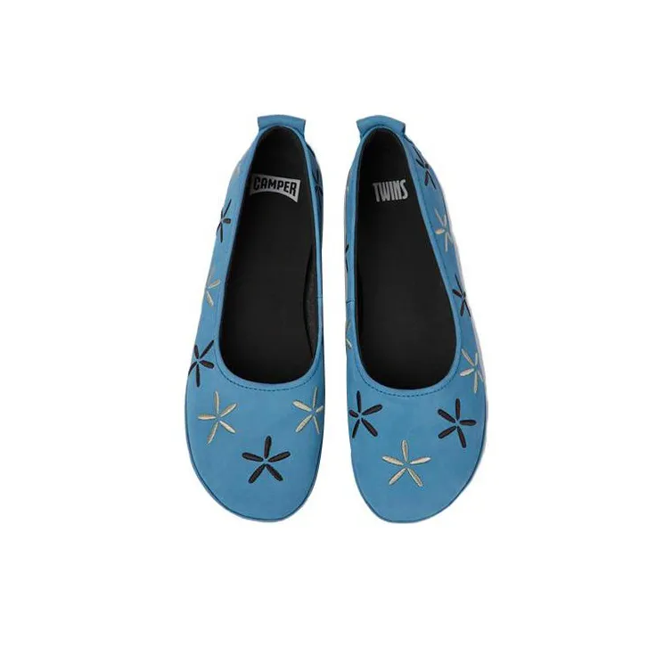 CAMPER Nina Floral-embroidered Ballerina Shoes-2