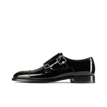 Jimmy Choo Finnion Leather Monk Shoes