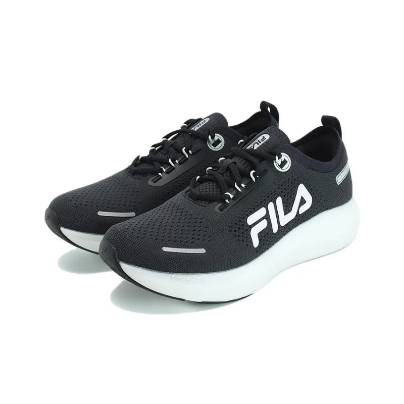 FILA Rimba Wear Resistant Low Top Casual Running Shoes Men's Black-1