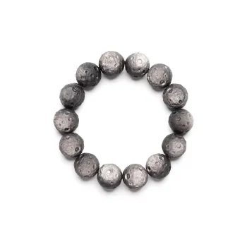 Love Link Silver Sheen Obsidian Bracelets Men's
