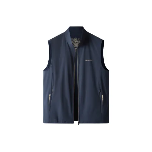 AQUASCUTUM Vests Men Navy Blue