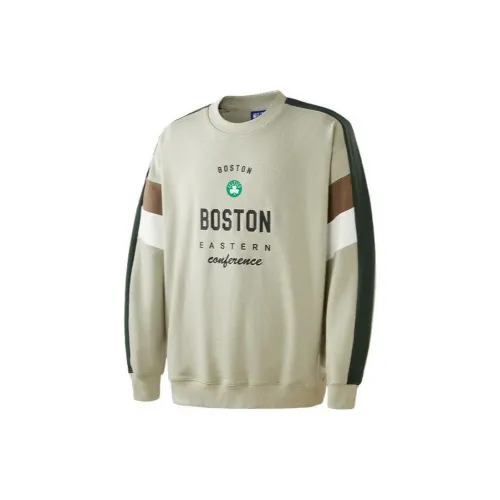 NBA Celtics Team Sweatshirts Unisex Khaki Green