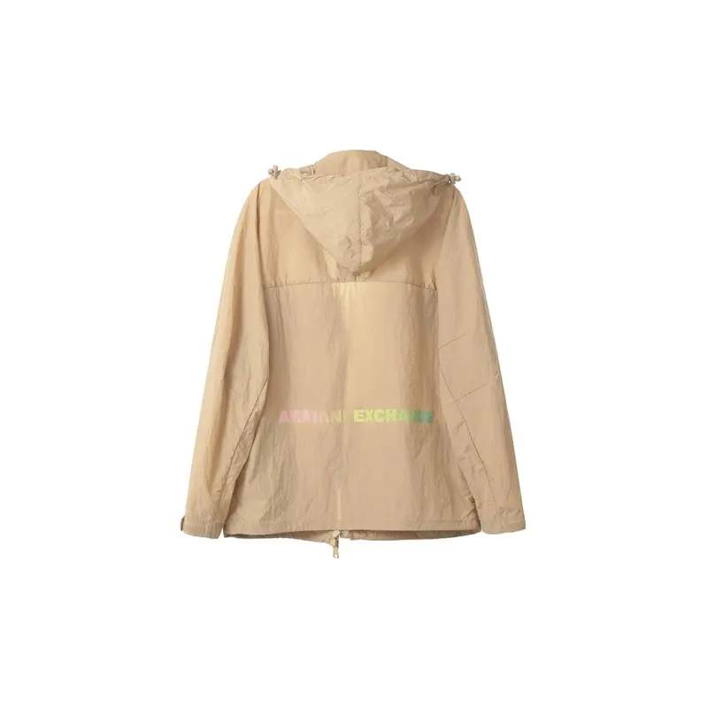 ARMANI EXCHANGEAE SS23 Trench Coat Men's Dark Beige-1