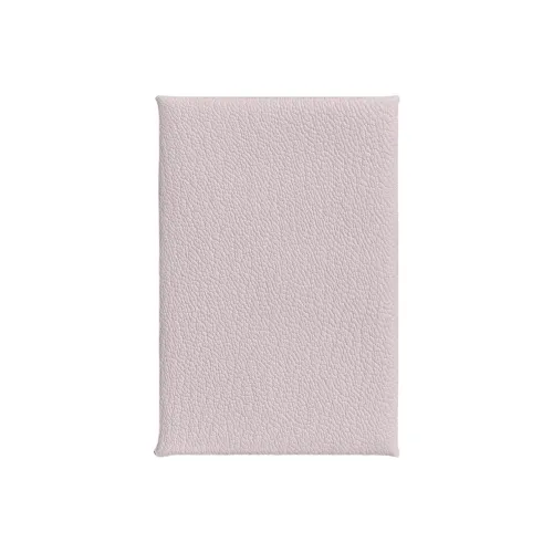 HERMES Calvi Mysore Goat Skin Card Holder Women's Light Purple