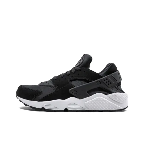 Nike Air Huarache Run Black Flat Silver White