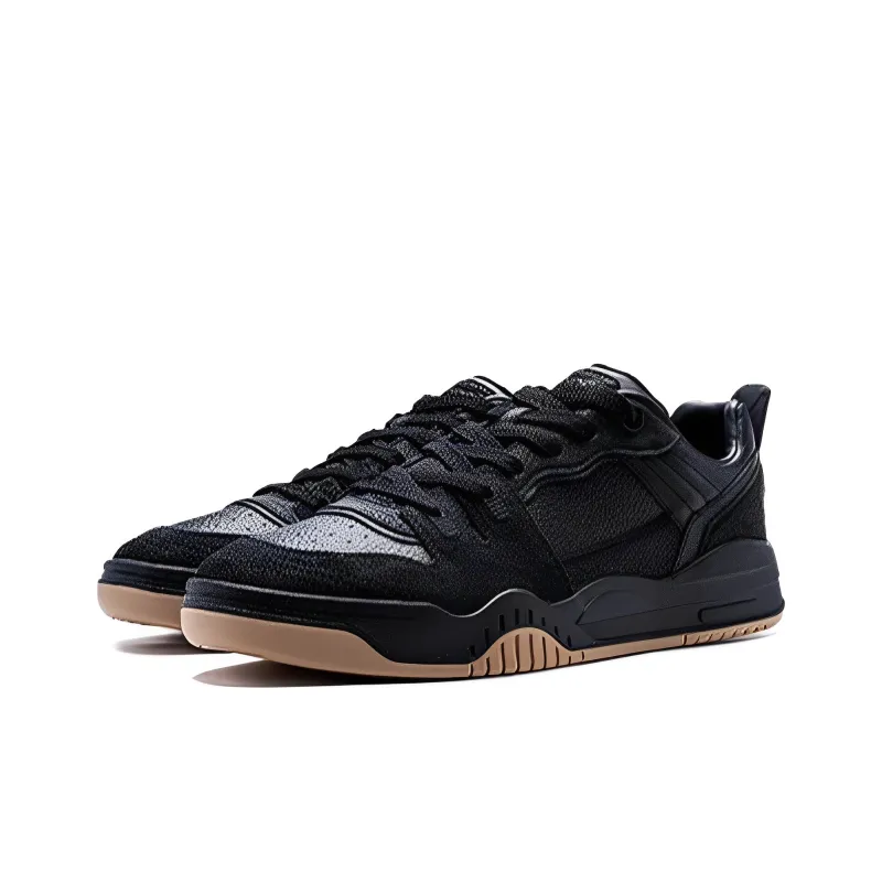 LiNing Jiang Yue Wear resistant And Lightweight Low Top Skateboard Shoes Men's Black-2
