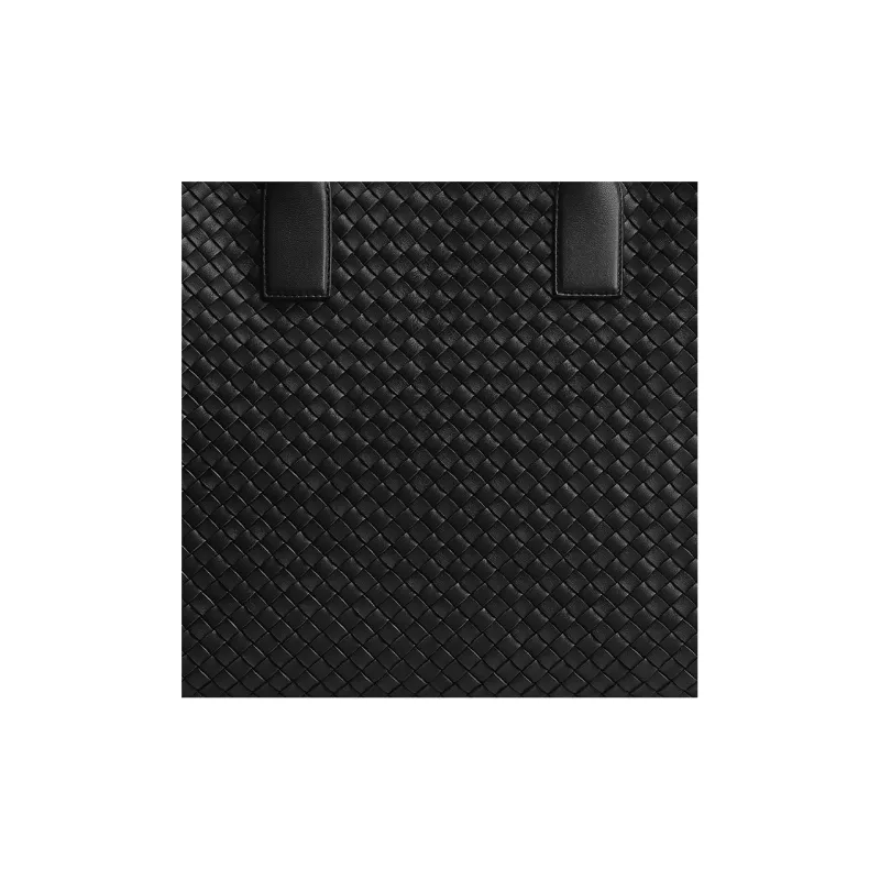 Bottega Veneta CABAT Lambskin Handbag Large Size Women's Black-3