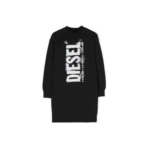 DIESEL Long-Sleeved Dresses Kids Black