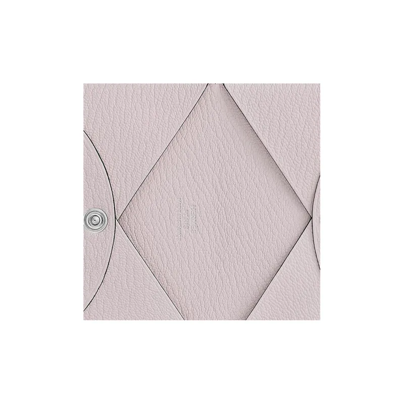 HERMES Calvi Mysore Goat Skin Card Holder Women's Light Purple-2