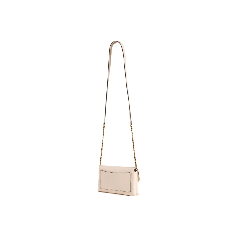 TORY BURCH Kira Pebble Texture Road Leather Envelope Bag, Shoulder Bag, Crossbody Bag Women's Cream White-4