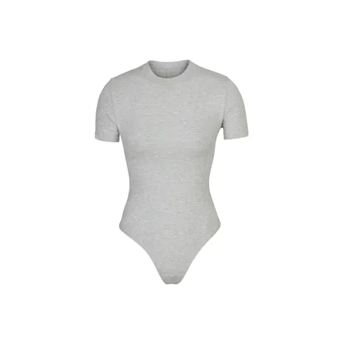 Skims Bodysuits Women's Light Stone Gray