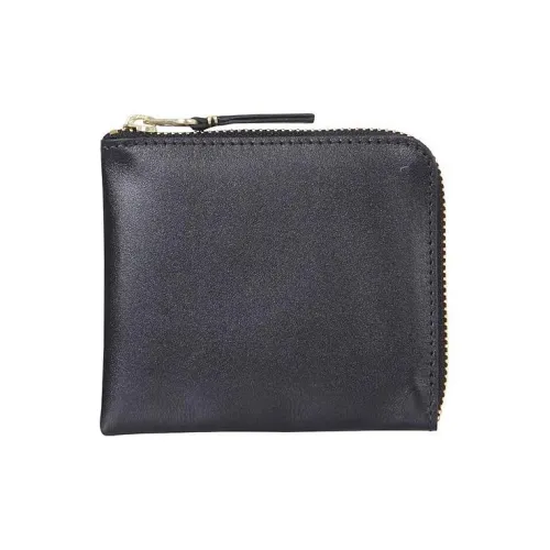 CDG Cow Leather Wallet Regular Women's Black