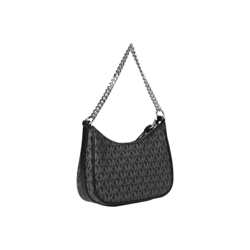 MICHAEL KORS PARKER PVC Messenger Bag Handbag Shoulder Bag Medium Size Women's Black & Gray-3