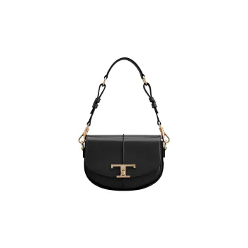TOD'S Leather Handbag Shoulder Bag Women's Black