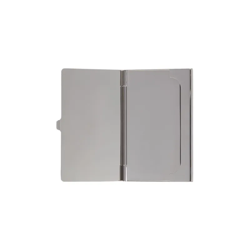 GUCCI Palladium Gold Tunable Metal Metal Card Holder Men's Silver-3