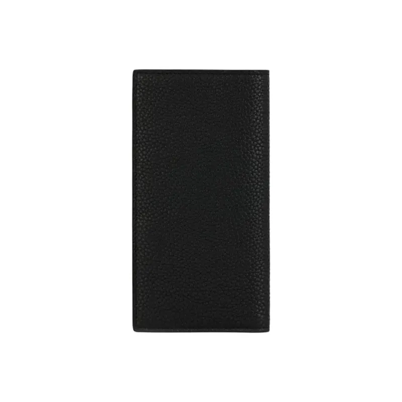 FERRAGAMO Cow Leather Coin Purse Card Holder Wallet Men's Black-2