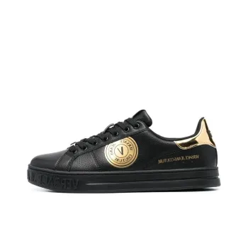 VERSACE JEANS Couture Logo patch Leather Low top Sneakers