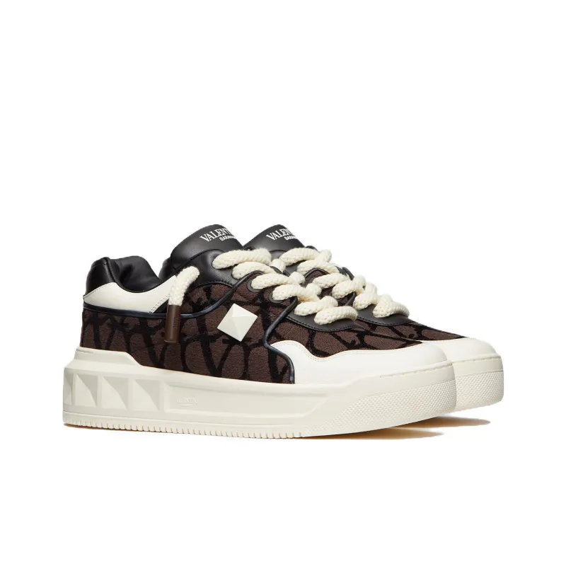 Valentino Garavani One Stud XL Leather Sneakers-2