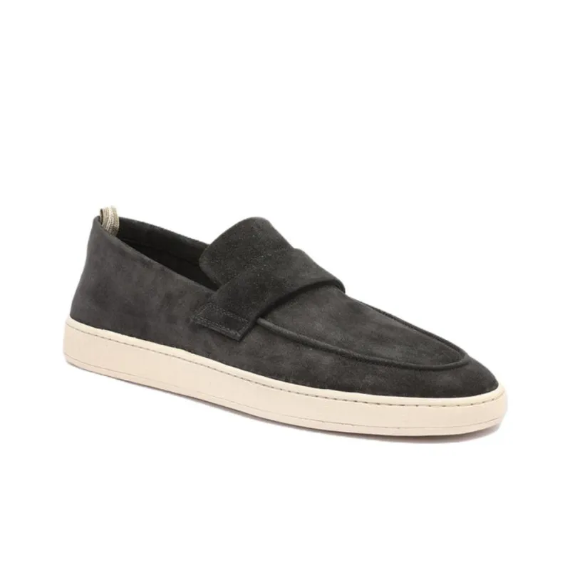 Officine Creative Slip on Suede Penny Loafers-1