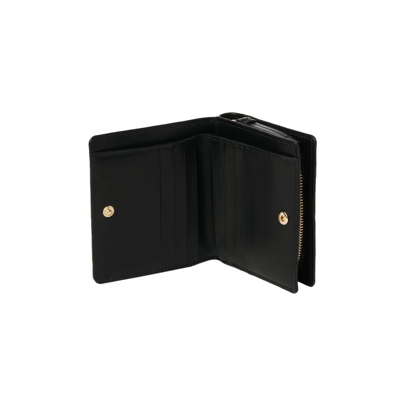 Chloe Shiny Calfskin Wallet Regular Women's Black-2