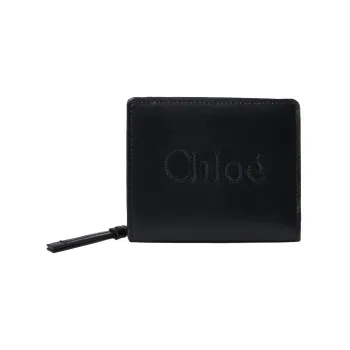 Chloe Shiny Calfskin Wallet Regular Women's Black